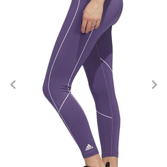 Adidas Believe This Tight 2.0 Women's Leggings Size Small S Tech Purple White - Picture 4 of 8
